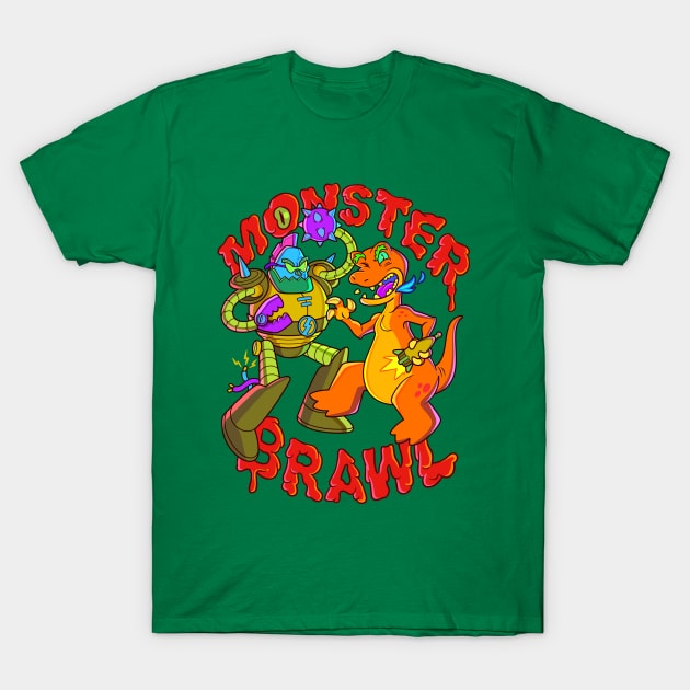 Monster Brawl T-Shirt by albertsurpower83